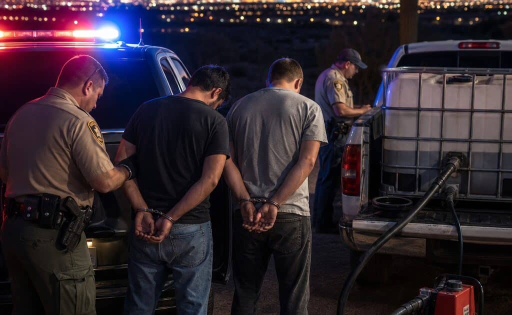 Arrestation de deux résidents de Las Vegas pour vol de carburant en Arizona
