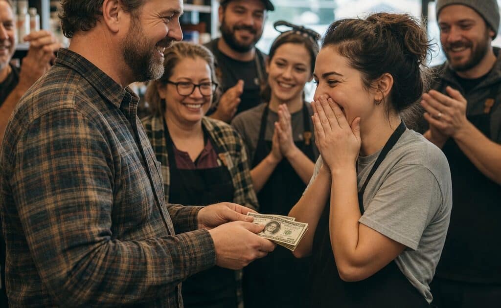 Un détaillant de l'Oregon partage un bonus de loterie de 32000 dollars avec ses employés